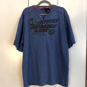 Mens Harley Davidson short sleeve shirt with too buttons